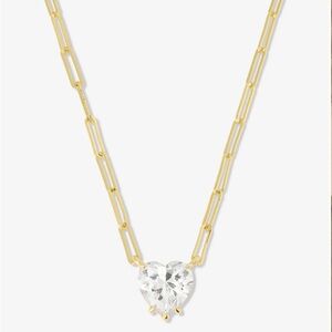 Melinda Maria "Samantha Loves You More" Gold Heart Pendant Necklace